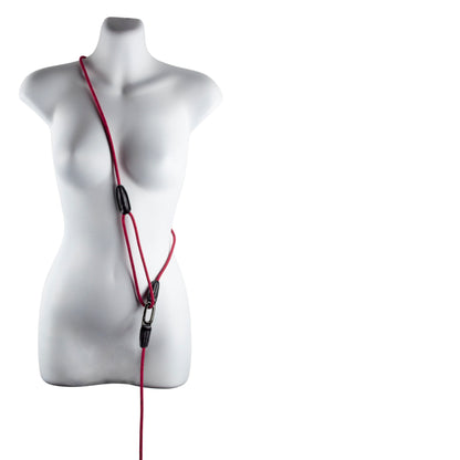 【High5dogs】CLIC Shoulder Leash Red