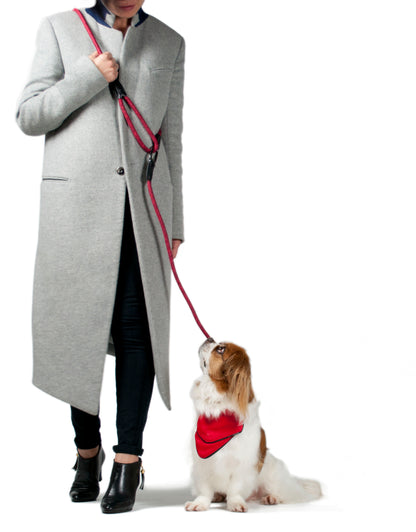 【High5dogs】CLIC Shoulder Leash Red